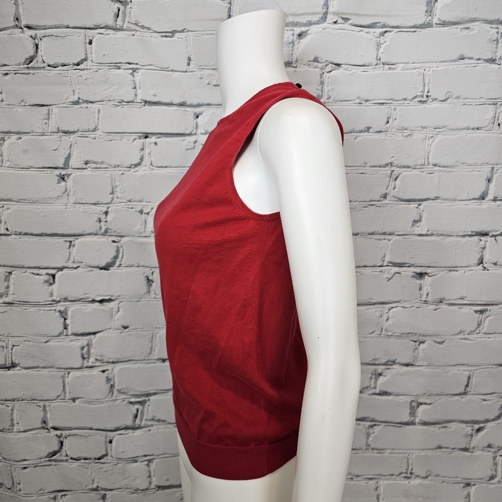 Louis Vuitton Vintage Red Cotton Tank Top - Picture 2 of 9